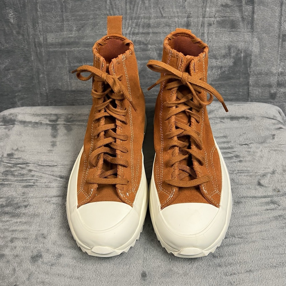 Converse Run Star Platform High Embroidered Floral Amber A04299C Womens Sz 10